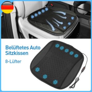 Cojín Asiento Coche Refrigerante USB con Ventilador Universal